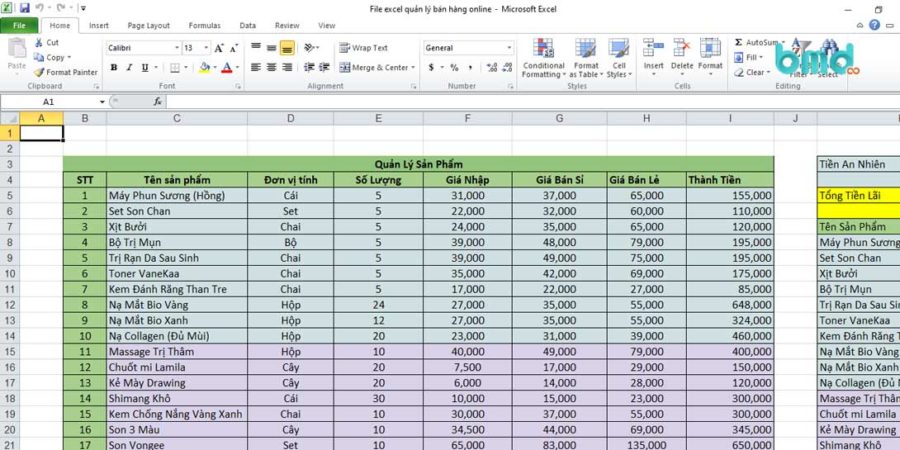 Ưu nhược điểm khi quản lý đơn hàng bằng Excel
